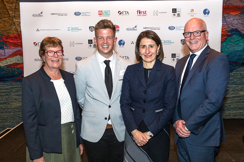 2020 scholars with Craig McMahon and NSW Premier