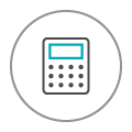 Calculator icon on Teachers Mutual Bank's home loans page, symbolising easy access to financial planning tools for educators seeking home financing options.