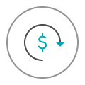 Dollar sign icon, indicating Teachers Mutual Bank's special discount rates, offering financial savings and benefits directly to its members, emphasising value and affordability in banking services.