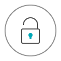 Icon of an unlocked padlock, symbolizing openness, accessibility, and the unlocking of new possibilities or secure access within a digital environment.