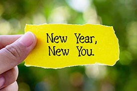 Note reading new year, new you.
